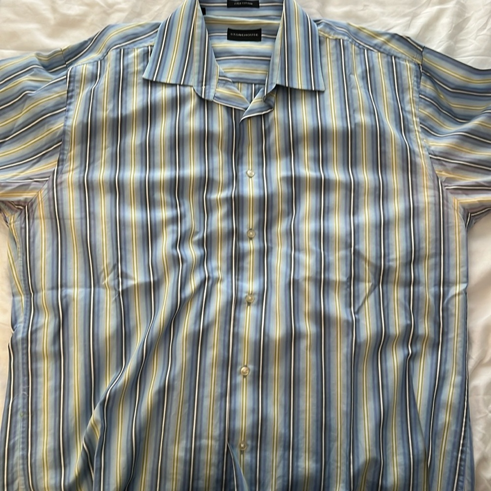 Blue Stripped StoneHouse Dress Shirt